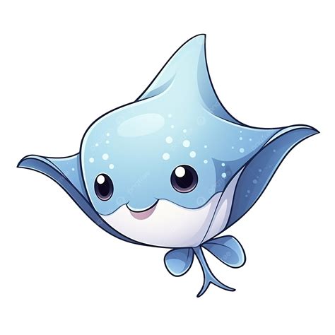 Ray Stingray Cute Cartoon Style, Clip Art, Clipart, Fantasy PNG ...