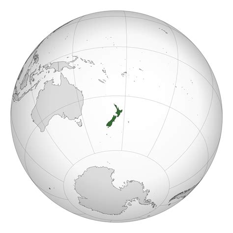 New Zealand World Map