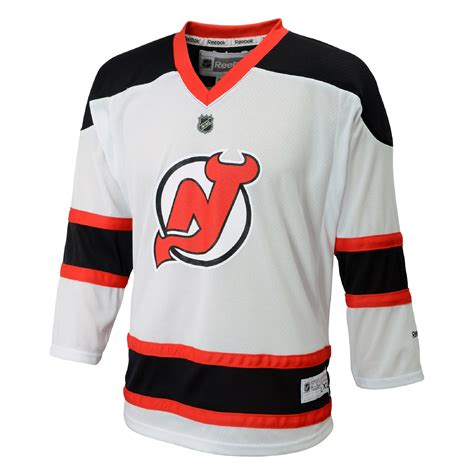 Reebok New Jersey Devils Youth White Replica Away Jersey