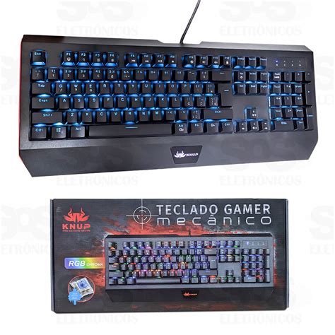 Teclado Gamer Mecânico RGB Chromo KNUP KP-TM005