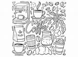Coloriages De Dessin Café  Des Pour sketch template