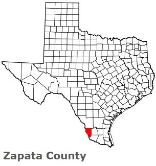 Zapata County on the map of Texas 2023. Cities, roads, borders and directions in Zapata County ...