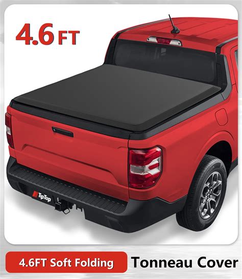 Tiptop Soft Folding Tonneau Cover Truck Bed For 2022 2023 FORD Maverick 4.6ft Bed (54.4") | TPX3 ...