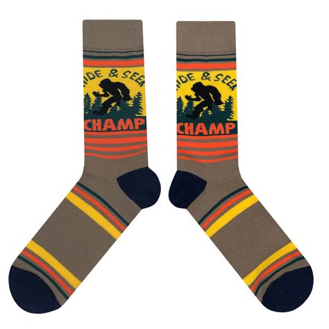 Hide Bigfoot Socks - Fun and Crazy Socks at Sockfly.com