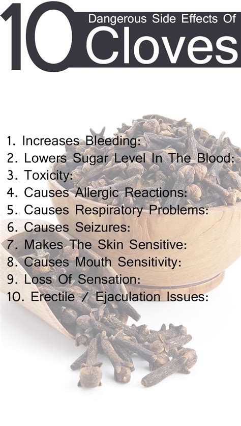 Cloves: 4 Major Side Effects + Dosage | Health and nutrition, Natural medicine, Herbalism