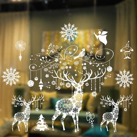 Christmas Window Stickers Christmas Decorations for Home | Etsy