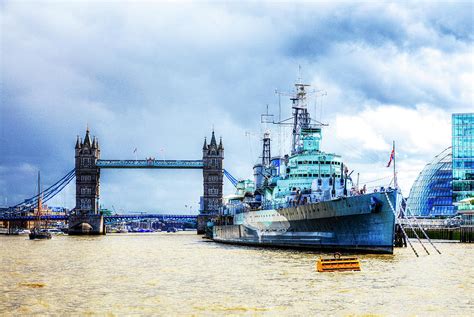 HMS Belfast And Tower bridge, London Photograph by Paul Thompson - Fine Art America