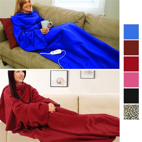 Cuddle Blanket Throw Snuggle with Sleeves Rug Blanket Robe Cloak Body ...