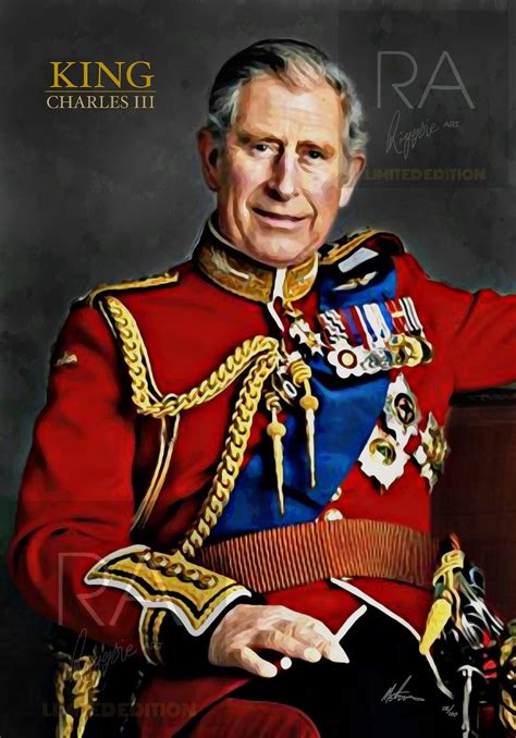 King Charles III Third Portrait Limited Edition Wall Art - Etsy UK