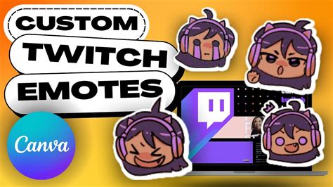 How to Create Your Own TWITCH EMOTES Easily Using Canva - YouTube