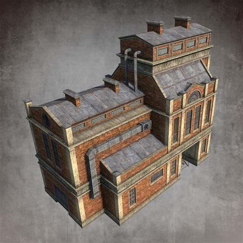 3ds max brick factory | Minecraft factory, Minecraft medieval house, Industrial architecture