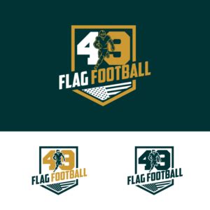 Flag Football Logos | 40 Custom Flag Football Logo Designs