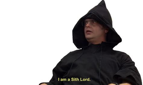 I am a Sith Lord--Dwight Schrute Sticker by dundermifflin96 | Sith lord ...