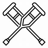 Crutches Coloring Pages sketch template