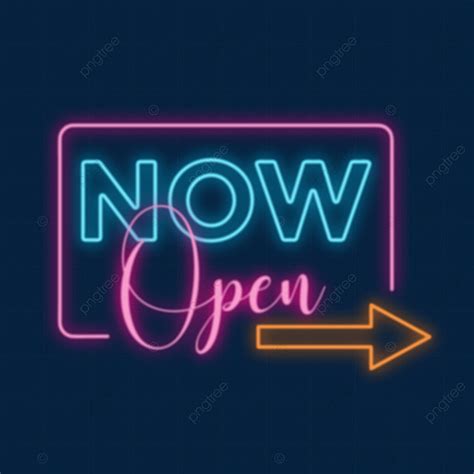 Neon Open Sign Png