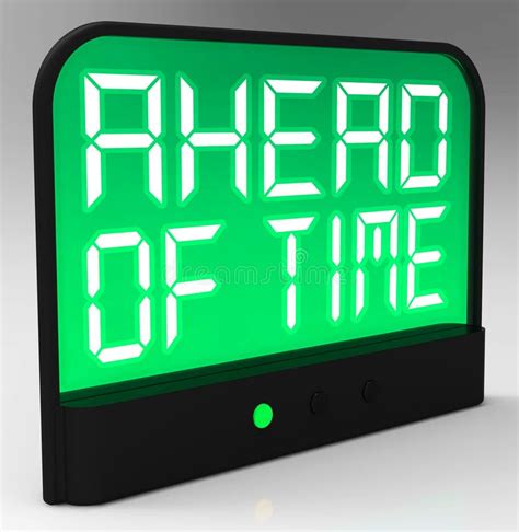 Ahead Of Time Clock Shows Earlier Than Expected Stock Illustration ...