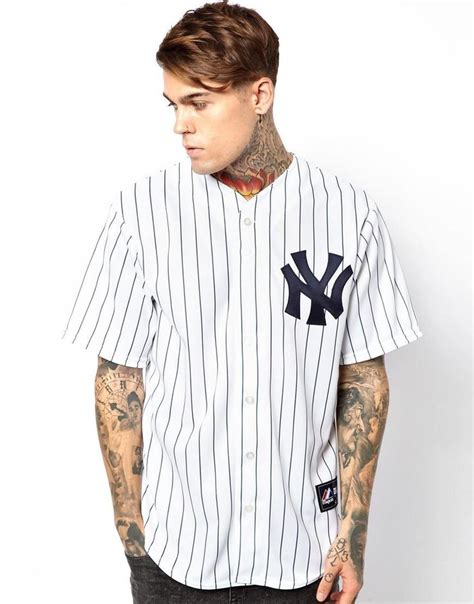 Majestic NY Yankees Baseball Jersey at asos.com | Camisas de béisbol, Ropa de béisbol, Ropa de ...