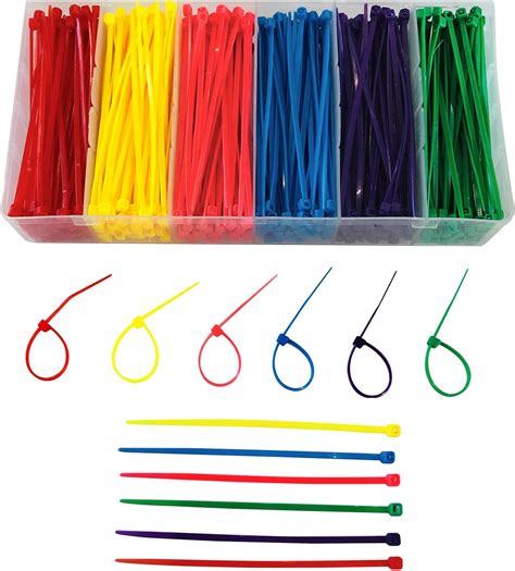 Amazon.com: Small 4 inch Multicolor [Zip Cable Tie]s 480pcs Assorted Color for Marking Chickens ...