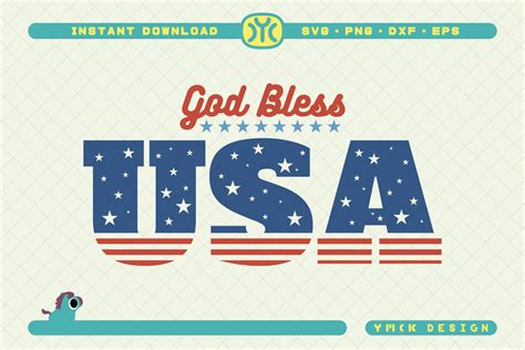 God Bless USA SVG | 4th of July SVG Graphic by ymckdesignstudio · Creative Fabrica