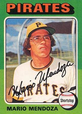 1975 Topps Mario Mendoza #457 Baseball Card Value Price Guide