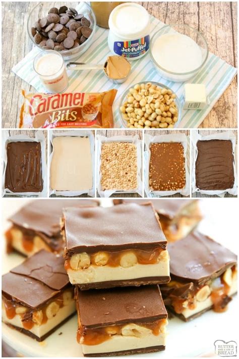 HOMEMADE SNICKERS BARS - Butter with a Side of Bread