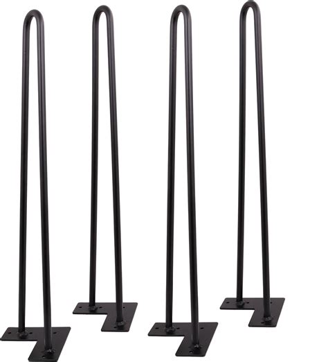 Hairpin Legs (Matte Black) DIY Industrial Strength Century Modern Table Legs, Set Of 4 (22 ...