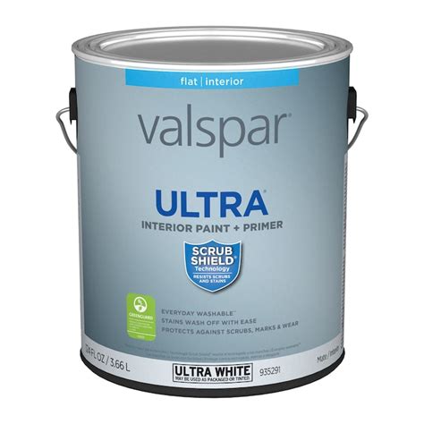 Valspar Ultra Flat Ultra White Tintable Interior Paint (1-Gallon) in the Interior Paint ...