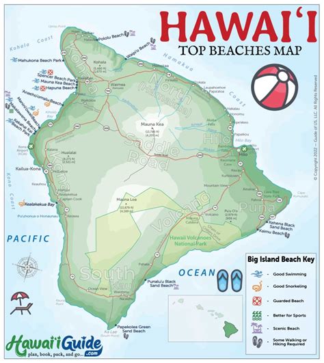 Big Island Hawaii Maps - Updated Travel Map Packet + Printable Map ...