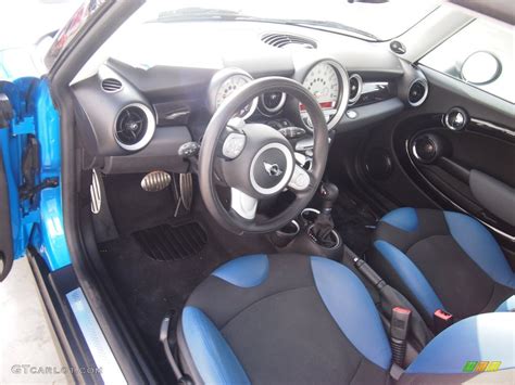 Pacific Blue Leather/Carbon Black Interior 2010 Mini Cooper S Hardtop ...