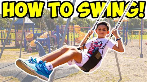 How to SWING on a Swing Set!! (Easy for Kids) - YouTube