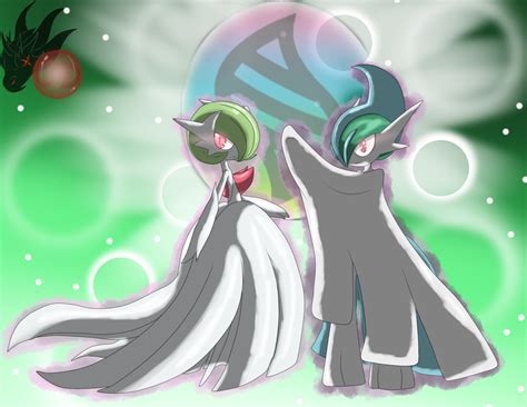 Mega Gallade, Mega Gardevoir ( We fight as one! ) by ColorDrake on DeviantArt