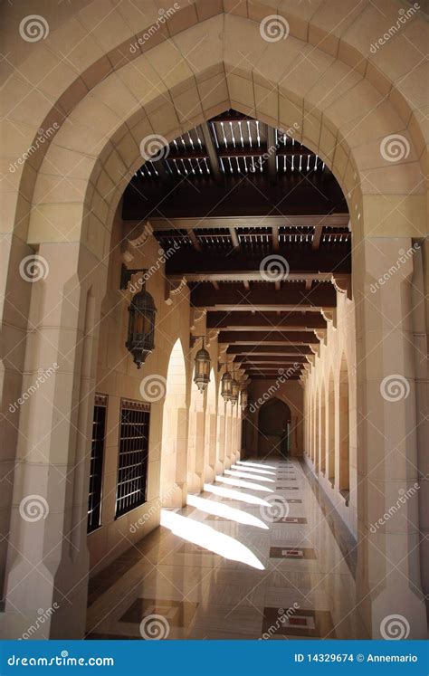 Grand Mosque Muscat stock photo. Image of church, golden - 14329674