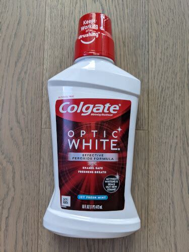 Colgate Optic White Whitening Mouthwash Review By Dentist - afterva ...