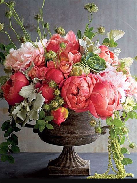 Southern Living peonies | Spring flower arrangements centerpieces ...