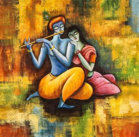 Radha Krishna Painting Wall Painting Religious Painting - Etsy