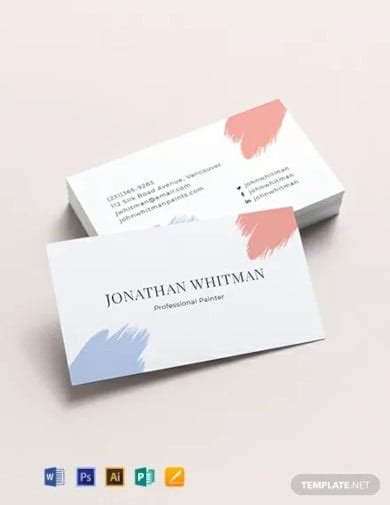 26+ Painter Business Card Designs & Templates - PSD, AI, InDesign | Free & Premium Templates