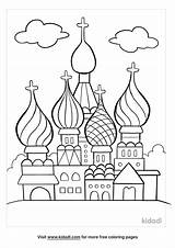 Free St Basil Cathedral Coloring Page  Printables Kidadl sketch template