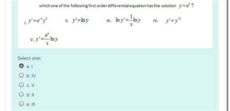 Solved Which one of the following is first order homogeneous | Chegg.com