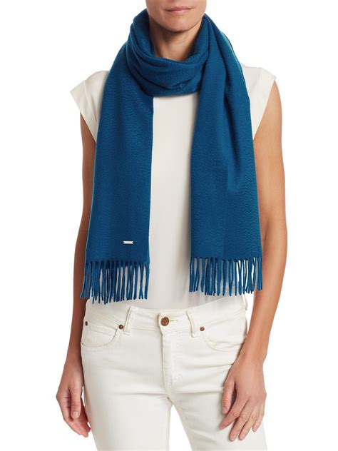 Loro Piana Sciarpa Grande Cashmere Scarf in Dark Turquoise (Blue) - Lyst