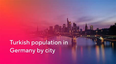 The Turkish population in Germany by city