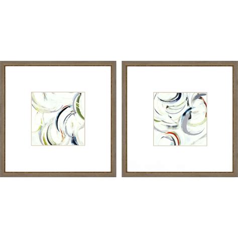 Paragon Wall Art - Round We Go Ii S/2 Multi Contemporary Abstract ...