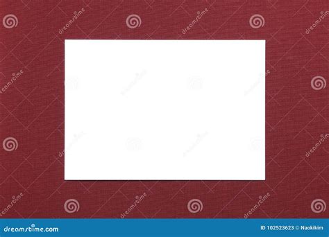 Blank White Card on Red Background Stock Image - Image of office, sheet ...