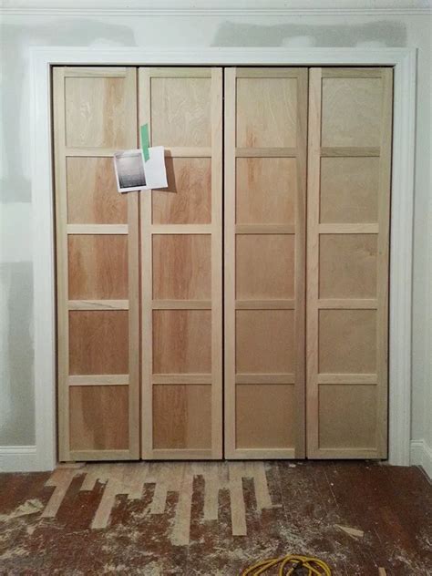 Paneled Bi-Fold Closet Door DIY | Diy closet doors, Closet door makeover, Bifold closet doors