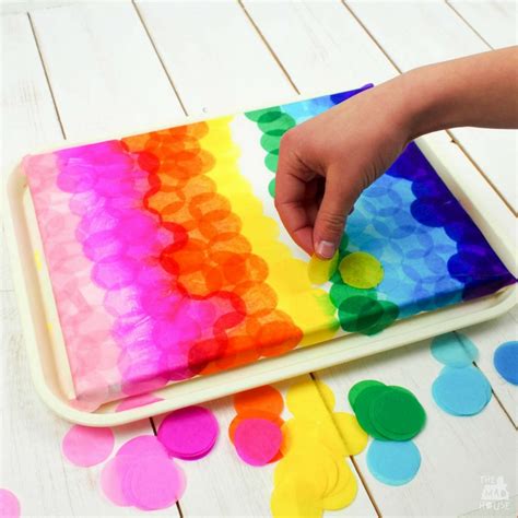 Bleeding Tissue Paper Canvas Art | Vibrant DIY Art Project