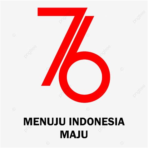 Gambar 76 Tahun Menuju Konsep Indonesia Maju Logo, 17 Agustus, Republik Indonesia, Merah PNG dan ...