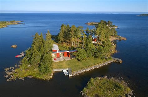 Own a Private Swedish Island With Charming Seaside Cabins For $1.4M #luxuryliving #sweeden # ...