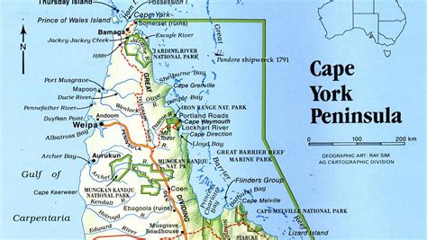 Cape York Peninsula On World Map