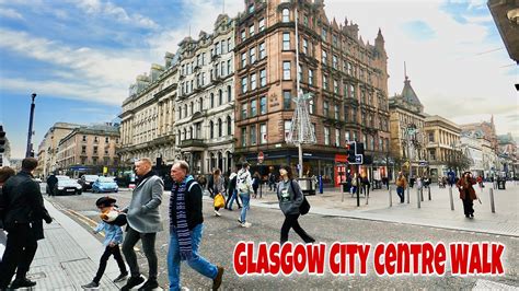 Glasgow City Centre Morning Walk , Glasgow Scotland - YouTube