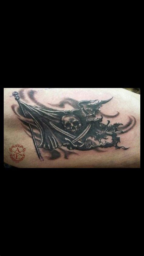 Pirate flag | Pirate tattoo, Pirate flag tattoo, Flag tattoo