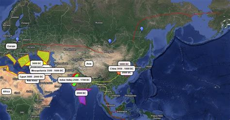 Early Humans Map : Scribble Maps